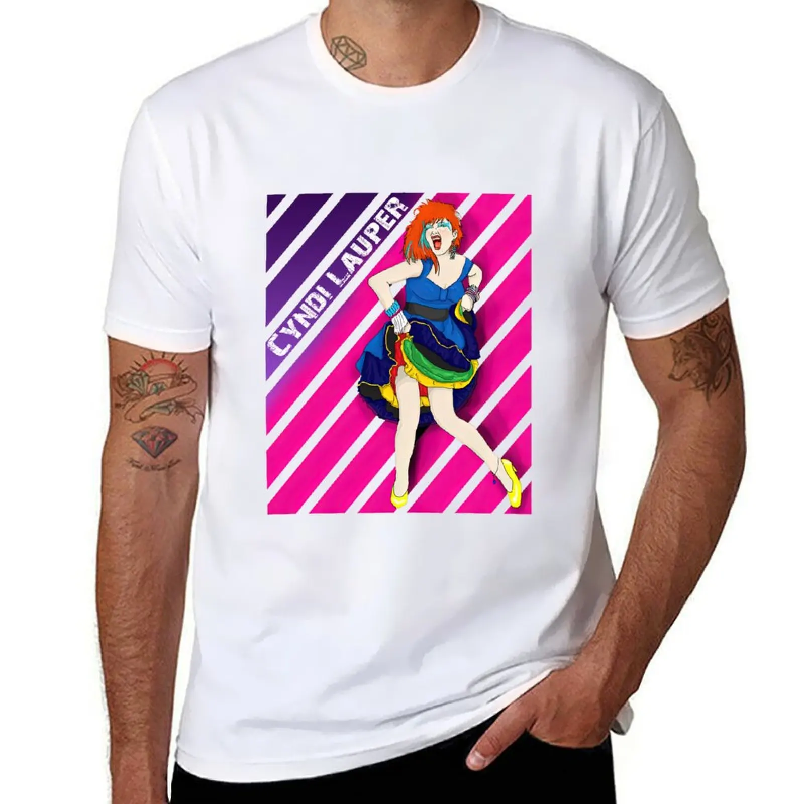 

Cyndi Lauper Tour 2024 T-Shirt t shirts for man cotton soft t shirt man plain t shirts with prints T-Shirt