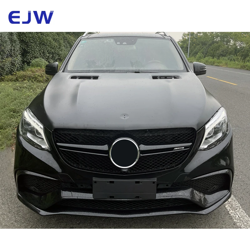 For Mercedes Benz M-Class ML W166 Upgraded GLE 63 AMG Body Kit Plastic Headlights Taillight Shades Car Bumpers