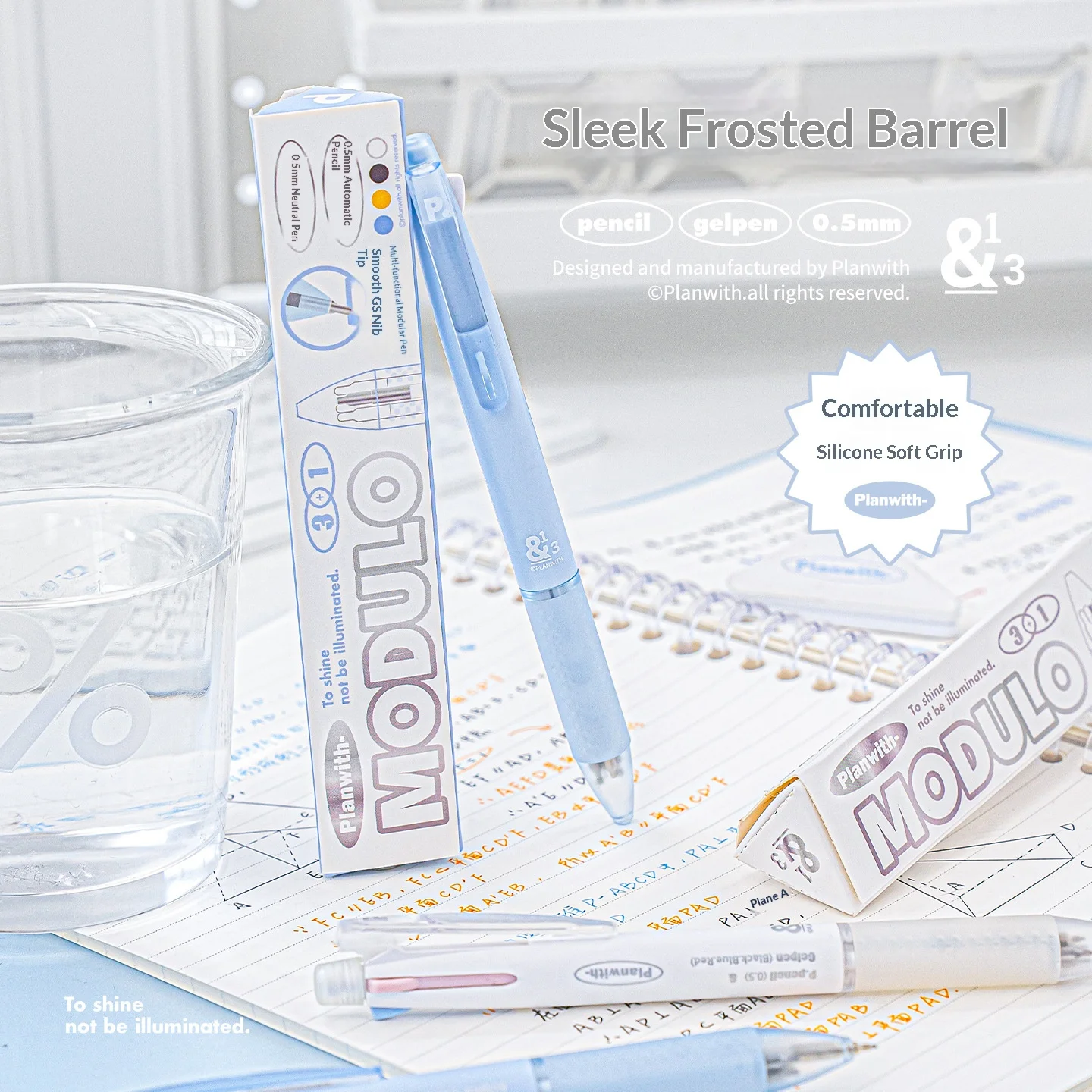 

Многофункциональная гелевая ручка 4-в-1 и механический карандаш Planwith, 3 цвета, 0,5 мм, минималистичный, эффективный, для офиса, письма, экзаменов, канцелярские принадлежности