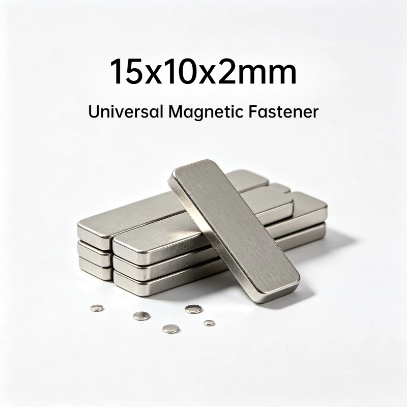 1pcs/lot 15x10x2mm Mini High-Strength Rectangular Strong Magnetic stud Universal Magnetic Fastener