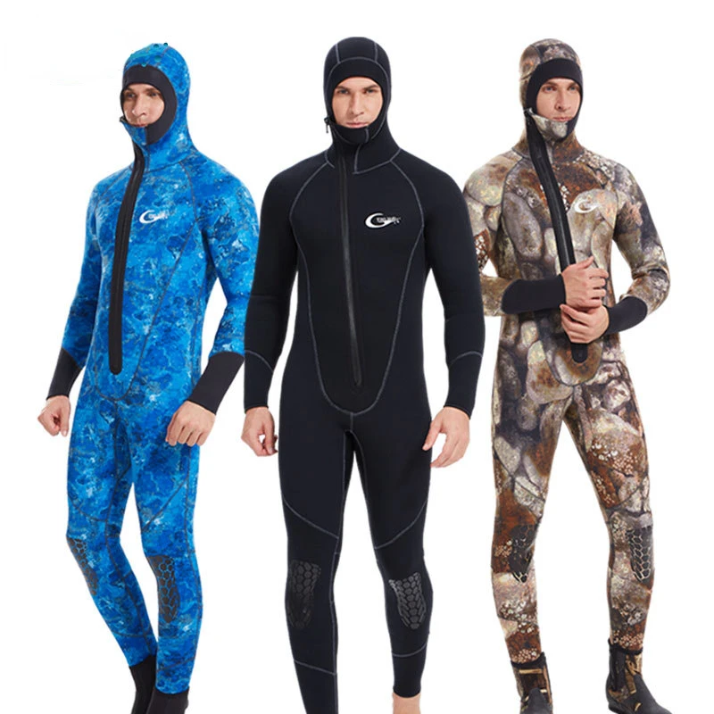 Scuba Front Zipper 5MM Long or Short Sleeves Neoprene Men Diving Snorkeling Wetsuit Underwater Hunting Surfing Swimsuit