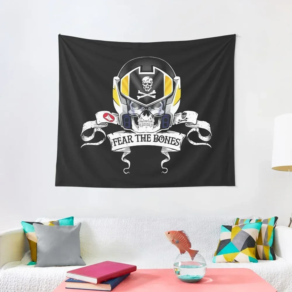 

Fear the Bones Tapestry Decor For Room Luxury Living Room Decoration Custom Tapestry