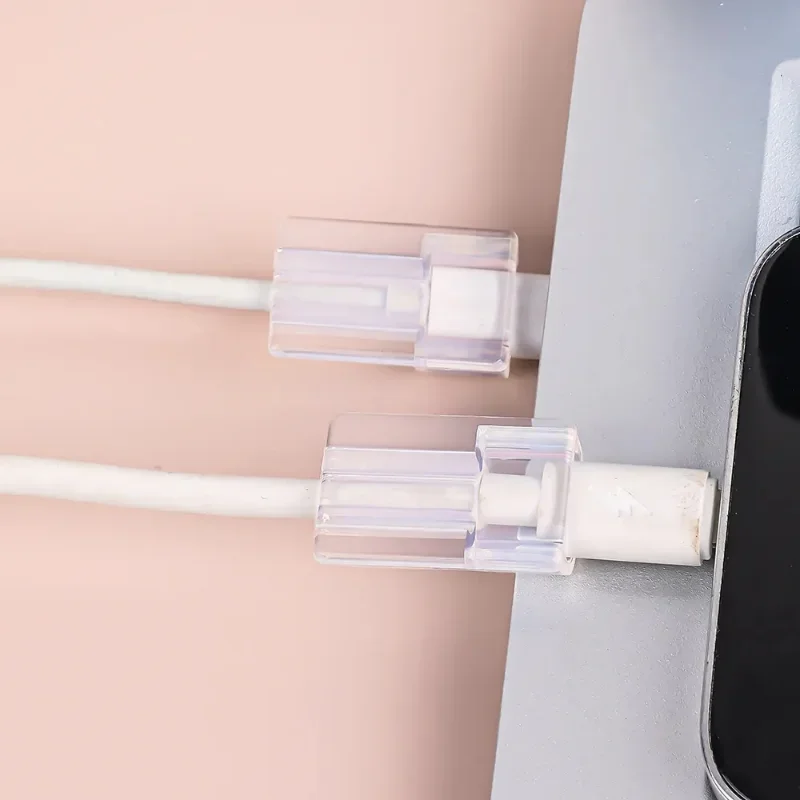 10/5/1pcs průhledná kabel ochránce obal rukáv měkké silikon kabel navíječ pro iPhone Samsung nabíjení šňůra ochranný pouzdro