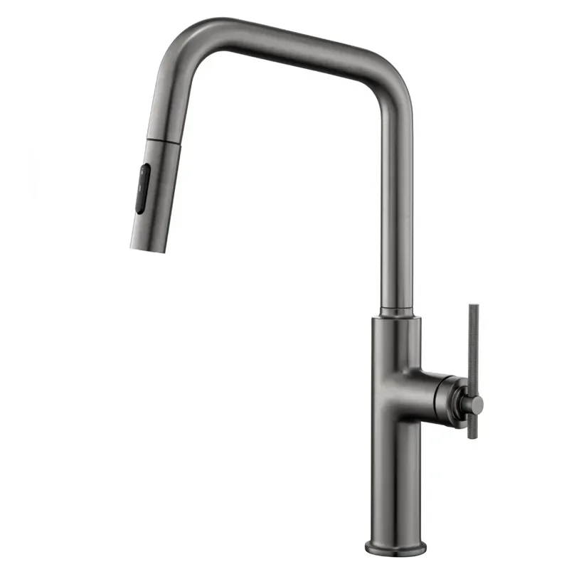 

Simple pull-out faucet, kitchen sink American rose gold multi-functional kitchen hot and cold faucet CF2502