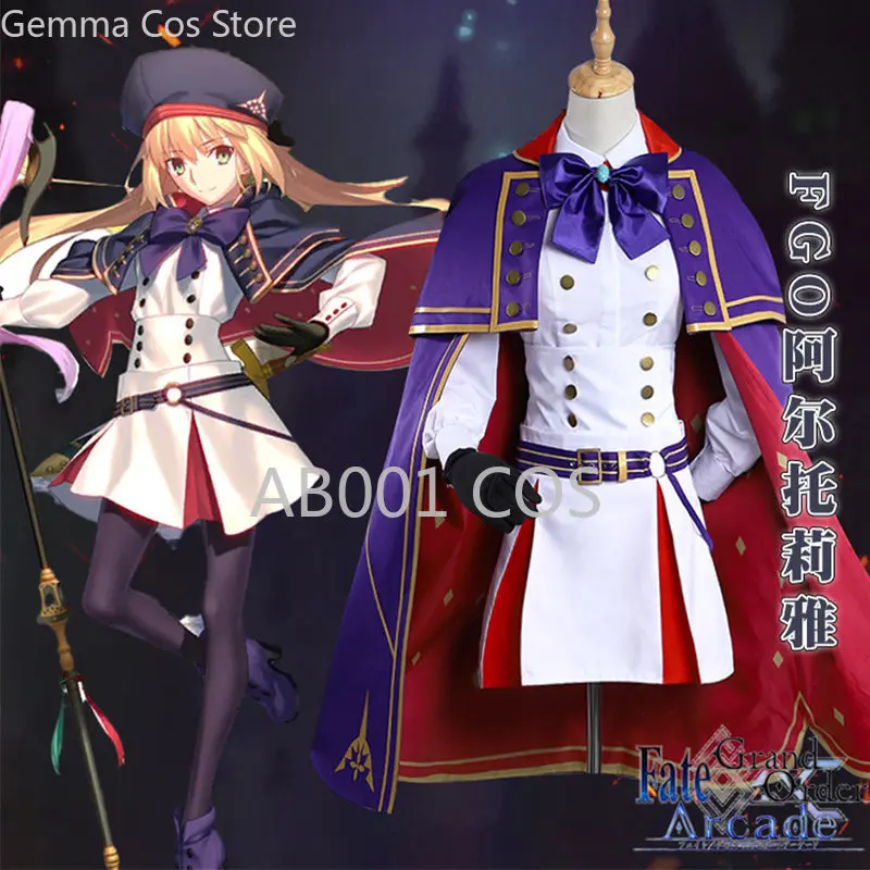 

Fate/Grand Order FGO Altria Pendragon Cosplay Costumes Women Dress Outfits Halloween Carnival Suit