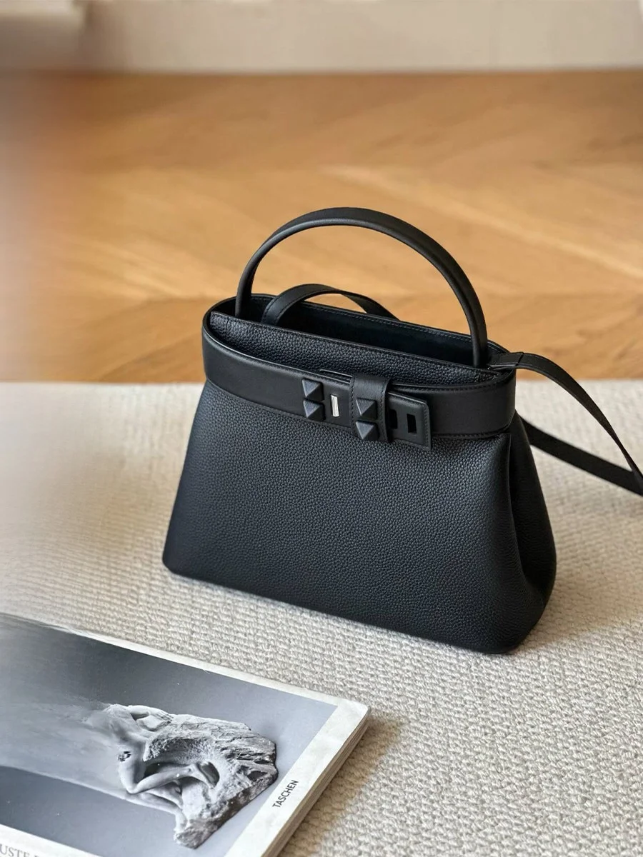 

Сумка-тоут Hanrted Wax Tead: маленькая квадратная женская сумка, универсальная сумка для работы, на одно плечо, через плечо