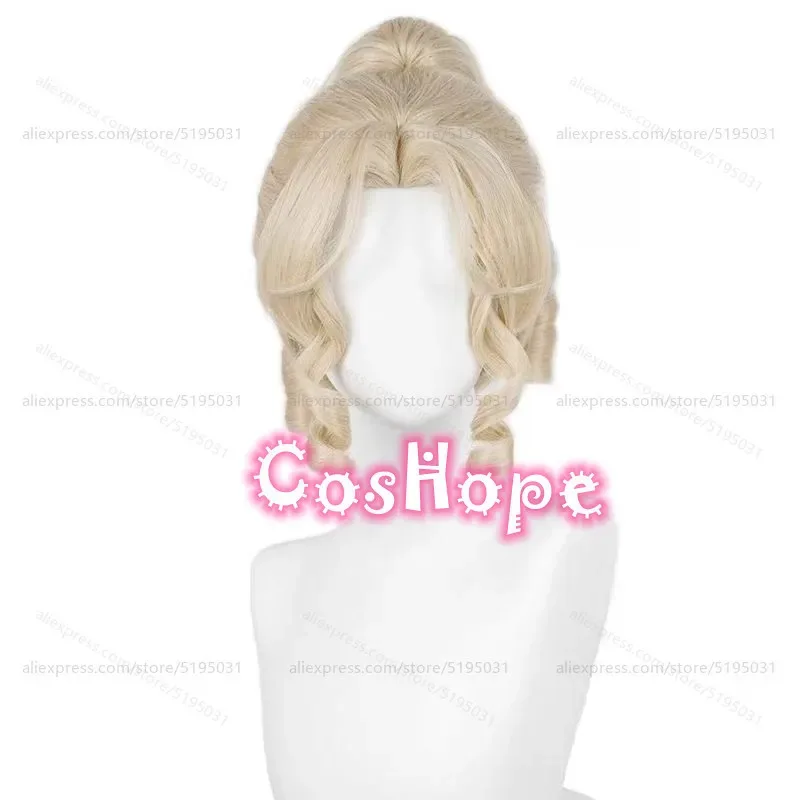 IDV Journalist 	 Alice DeRoss Cosplay Wig 30cm Light Blonde Wig Cosplay Anime Heat Resistant Synthetic Wigs Party Hair for Women