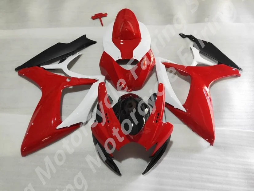 Red white black ABS Fairings For G S XR600 G S XR750 K6 2006 2007  Motorbike Fairings Kit Body Kits G S XR600 G S XR750 K6 06-07