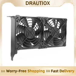 Universal VGA Cooler Dual 80mm 90mm 120mm Ultra Quiet Desktop Computer Chassis PCI Graphics Card Double Fan Partner 9CM