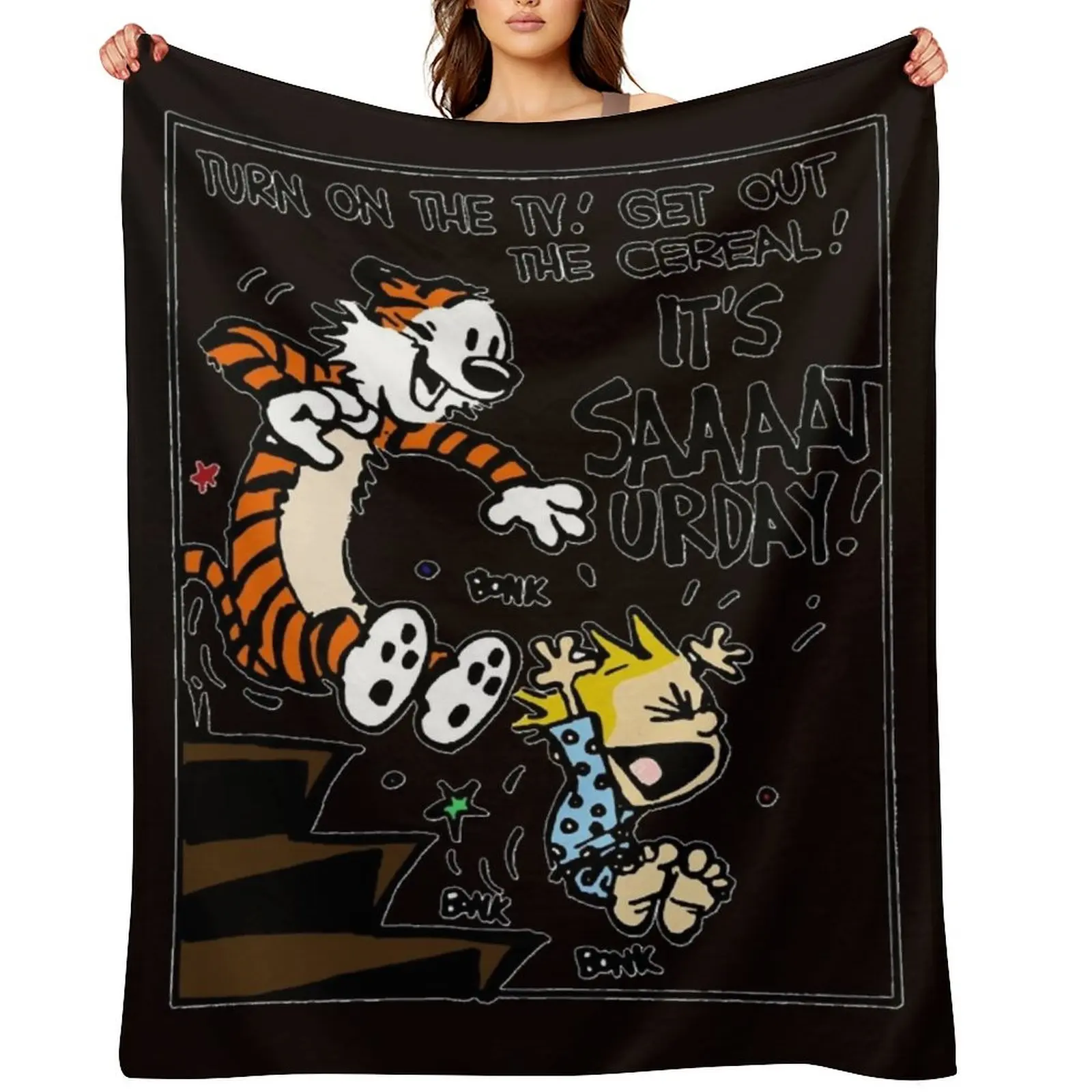 

Calvin and tiger Throw Blanket Summer Beddings Hairys Luxury Throw blankets ands Blankets