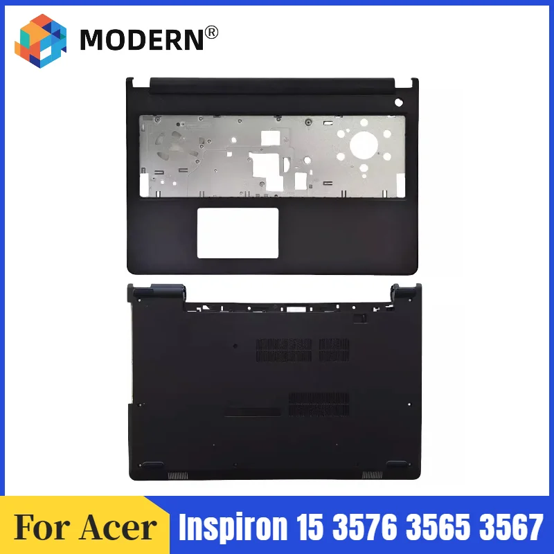 

Новинка для Dell Inspiron 15 3576 3565 3567, верхняя крышка упора для рук 04F55W/нижняя нижняя крышка корпуса 0X3VRG