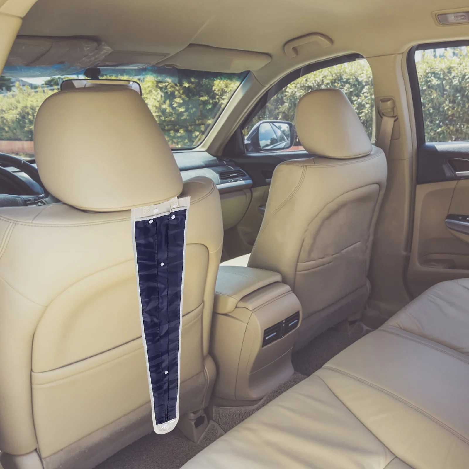 

2pcs Car Umbrella Storage Bag Waterproof Polyester Multi-Function Hanging Organizer For Wet Umbrellas Back Seat Car Interior