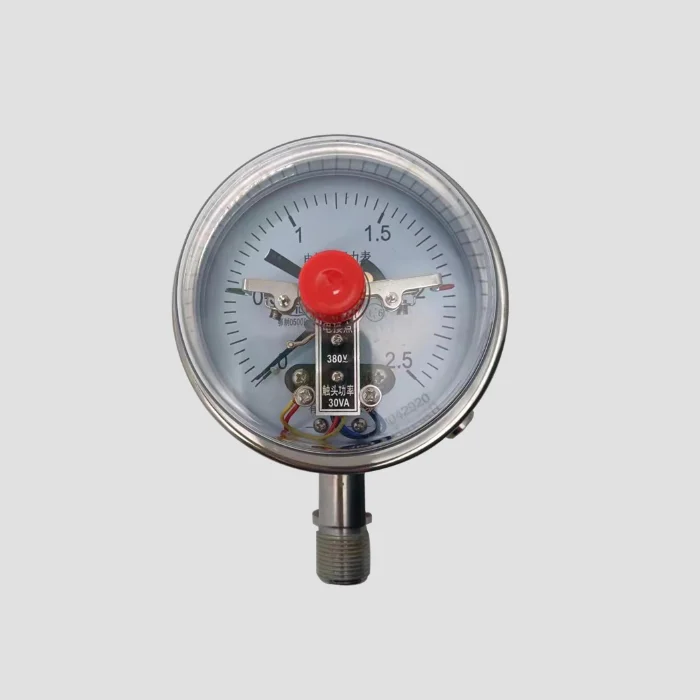 

100mm 0-2.5MPa 380V 30VA stainless steel electric contact pressure gauge