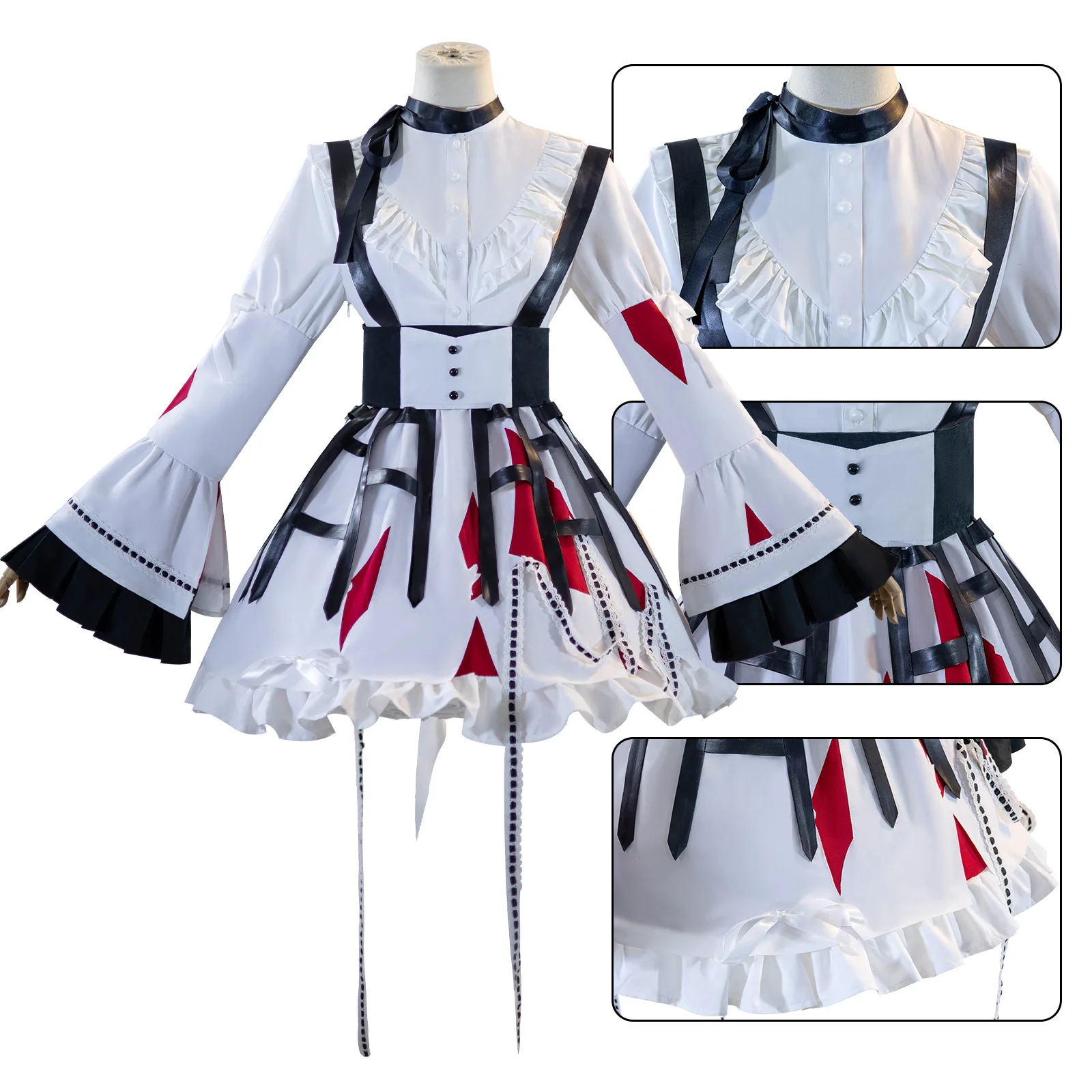 Akiyama Mizuki Cosplay PJSK Costume Anime Project Sekai Lovely Lolita Party Dress Uniform Wig Halloween Outfit for Women