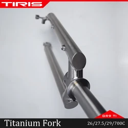 TIRIS Titanium Mtb 29er Bike Front Fork Mountain or Gravel Bicycle Accessories Cycling Parts Boost Custom