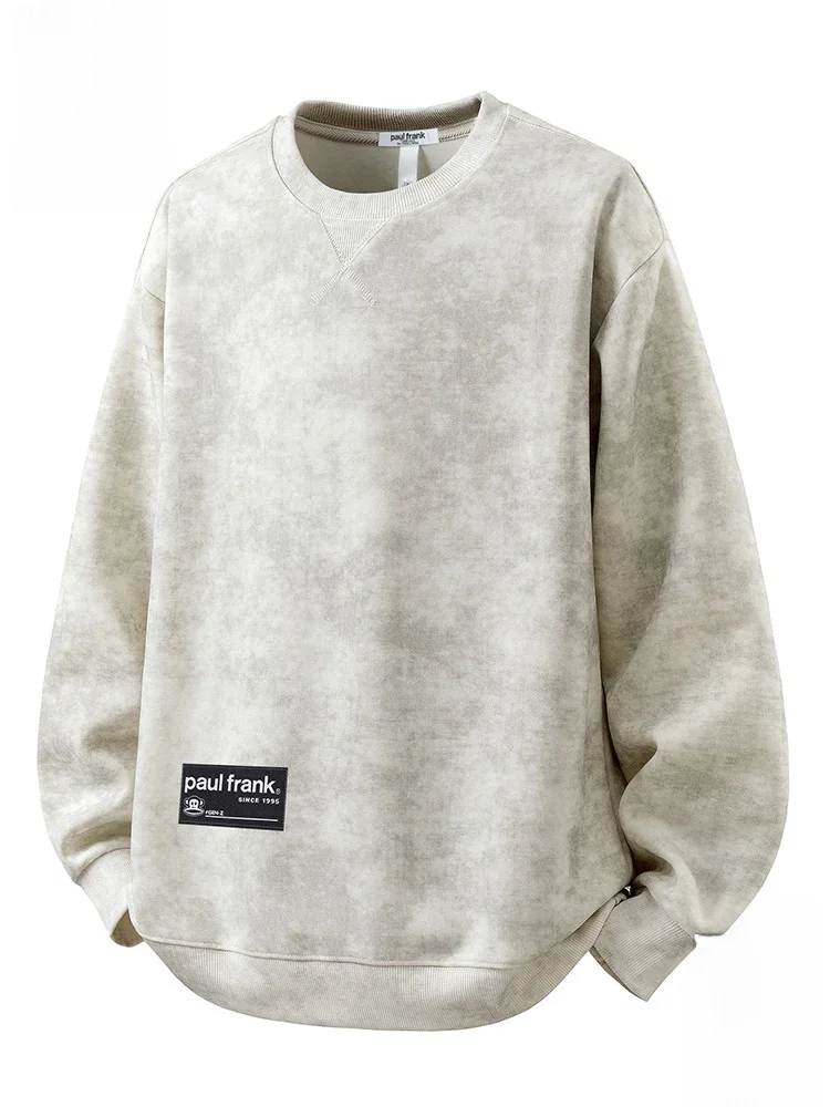 

PaulFrank Comfortable Long Sve Men's Sweatirt Casual Loose Fit Autumn New Sle American Retro Monkey Face Design T-irt