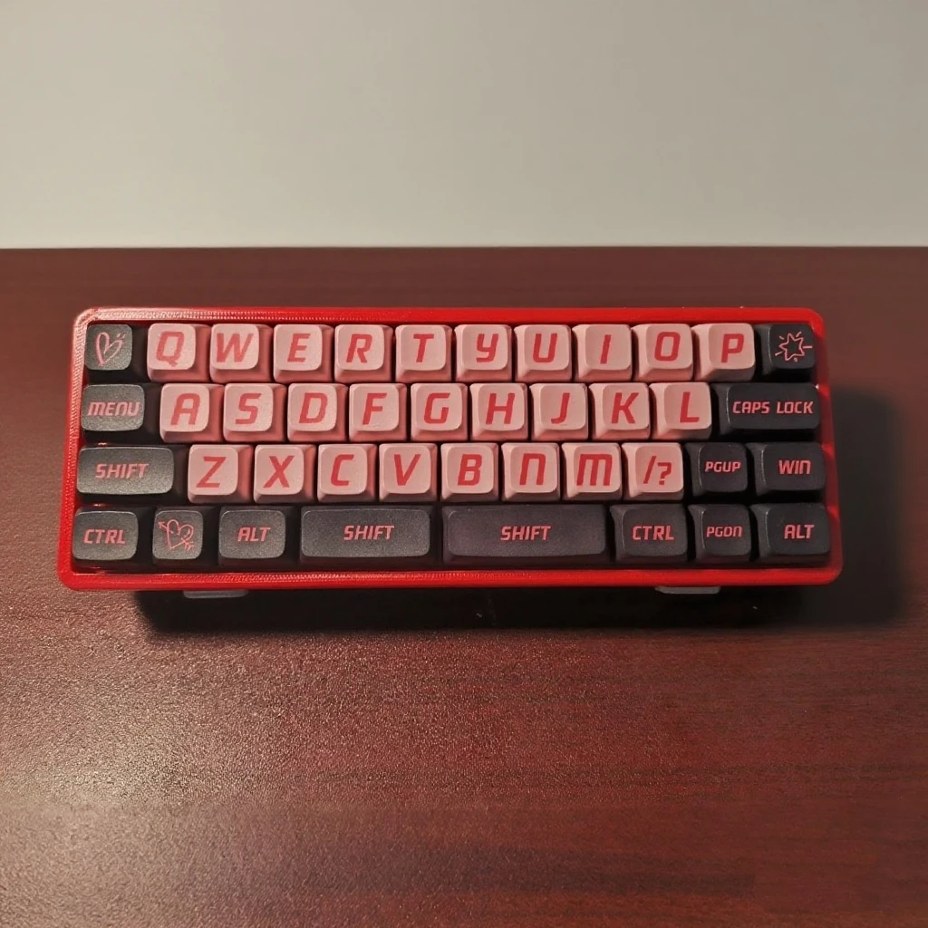 40% Plank Mini-toetsenbordkit Draadloos Tri Mode 42 toetsen 3D VAIL Aangepast RGB Hot Swap Ergonomisch Bluetooth Gaming-toetsenbord PC Gamer