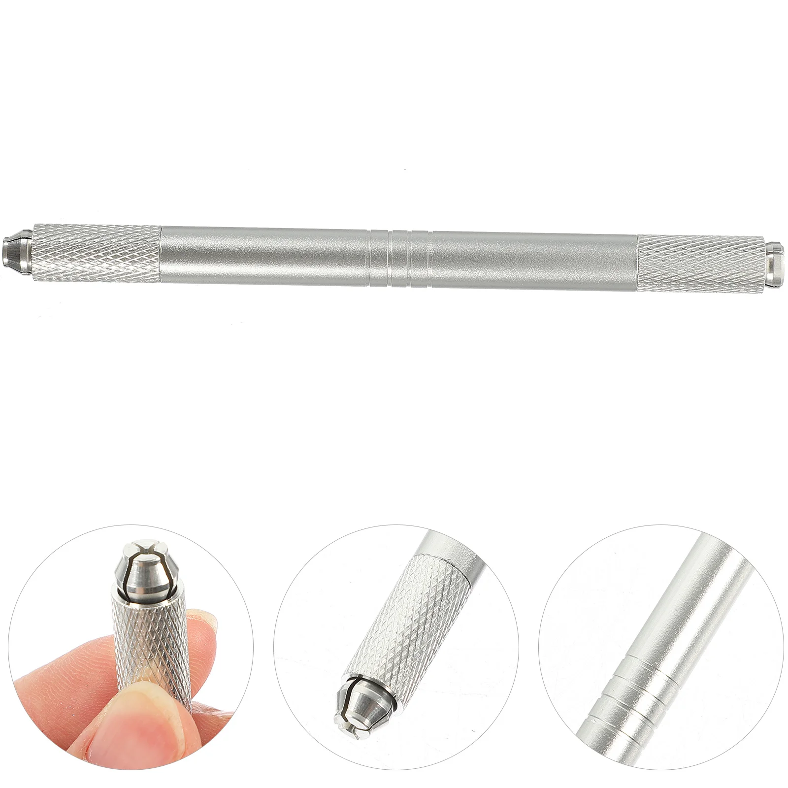 

1 Dual End Microblading Pen Aluminum Body Long Lasting Anti Deform Professional Tattooing Eyebrow Pencil Multi Purpose for Salon