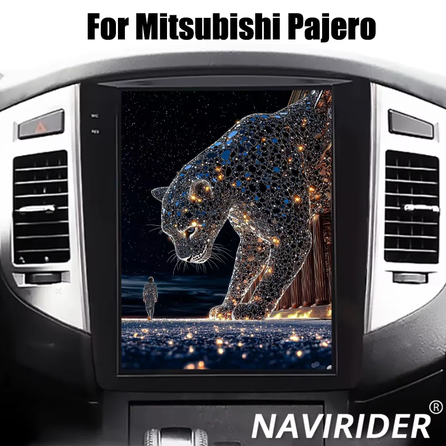 

12.1-дюймовый вертикальный автомобильный радиоприемник для Mitsubishi Pajero V93/V97/V98 2008-2019 годов выпуска, GPS, Android, мультимедиа, CarPlay, магнитола, 4G
