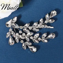 Fashion Crystal Hairpins Silver Color Hair Clips for Women Accessories Bridal Wedding Hair Jewelry Party Bride Headpiece Gift