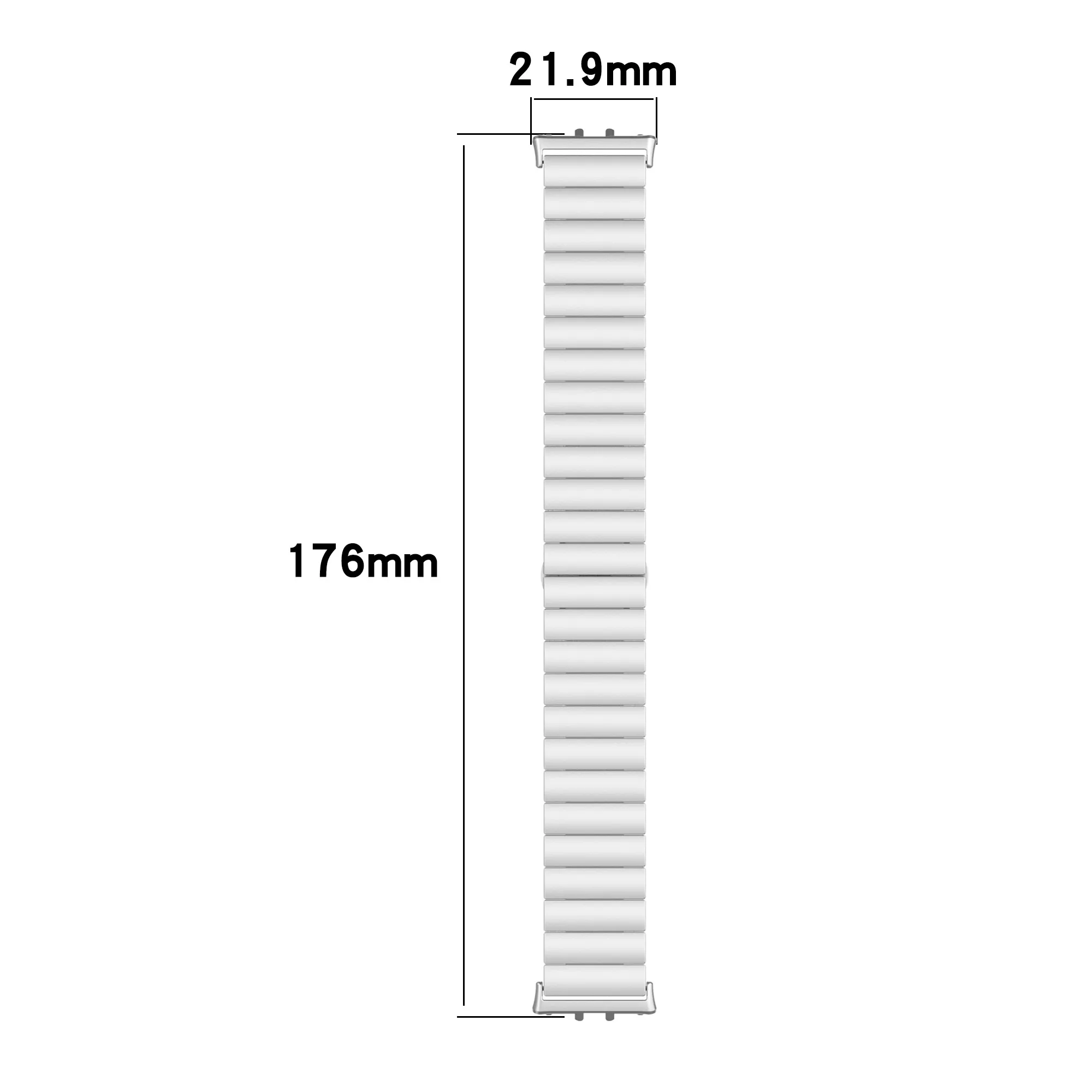 時計バンド用ステンレススチールストラップ,バタフライバックル,samsung galaxy fit3用スマートウォッチバンド,SM-R390,1個