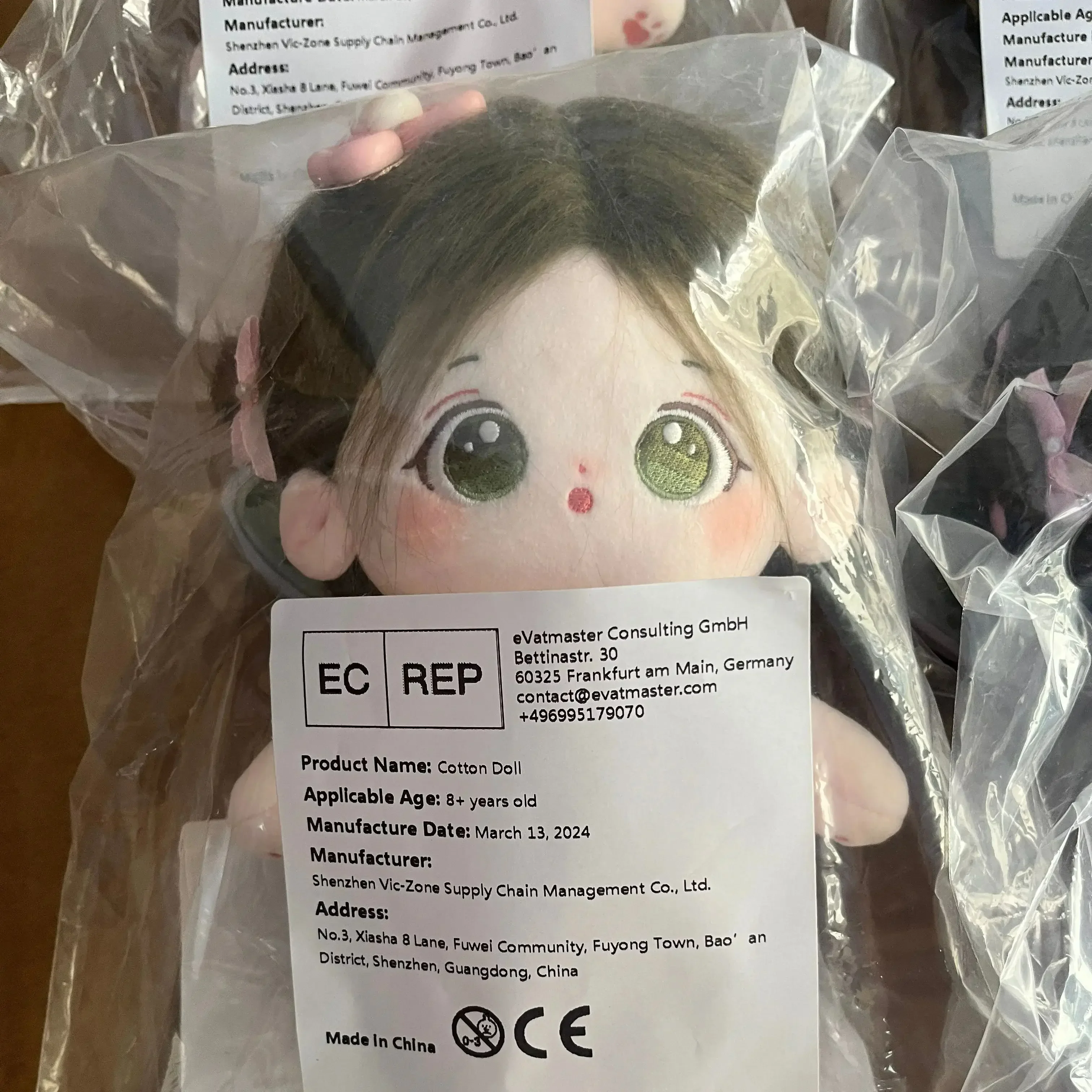 Katoenen poppenkleertjes 7,87 inch vrouwelijke baby Verkleedpop veranderen naakte baby gewone lichaam alleen kleding zonder pop