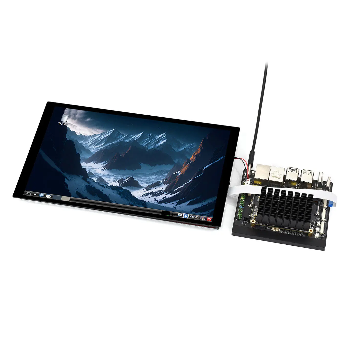 10.1 Inch Fully Laminated DSI Capacitive Touch Display, Compatible with Raspberry Pi, Luckfox Omni3576 and More