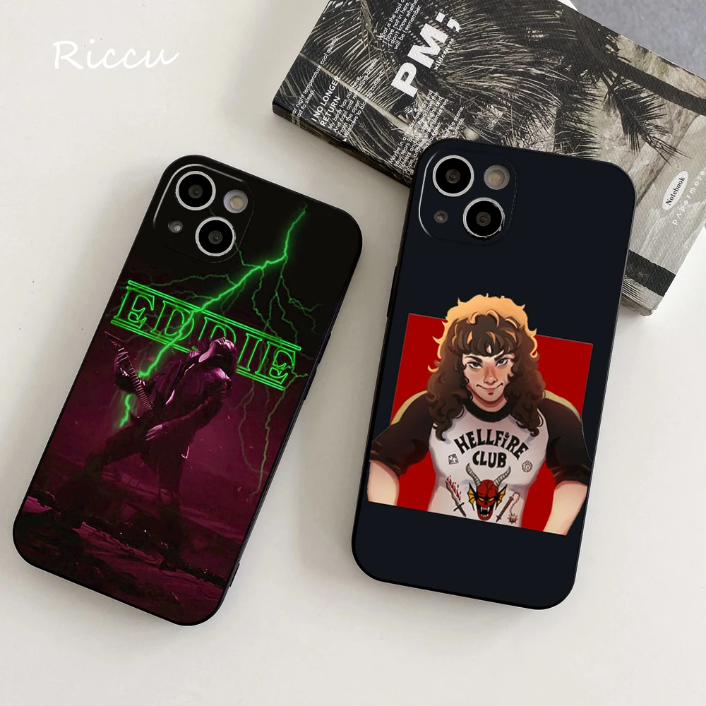 FOR IPhone 14 Hot Eddie Munson Phone Case FOR IPhone 13 11 12 Pro 8 7 Plus X 14 Pro MAX SE XR XS 13 MINI Soft Covers