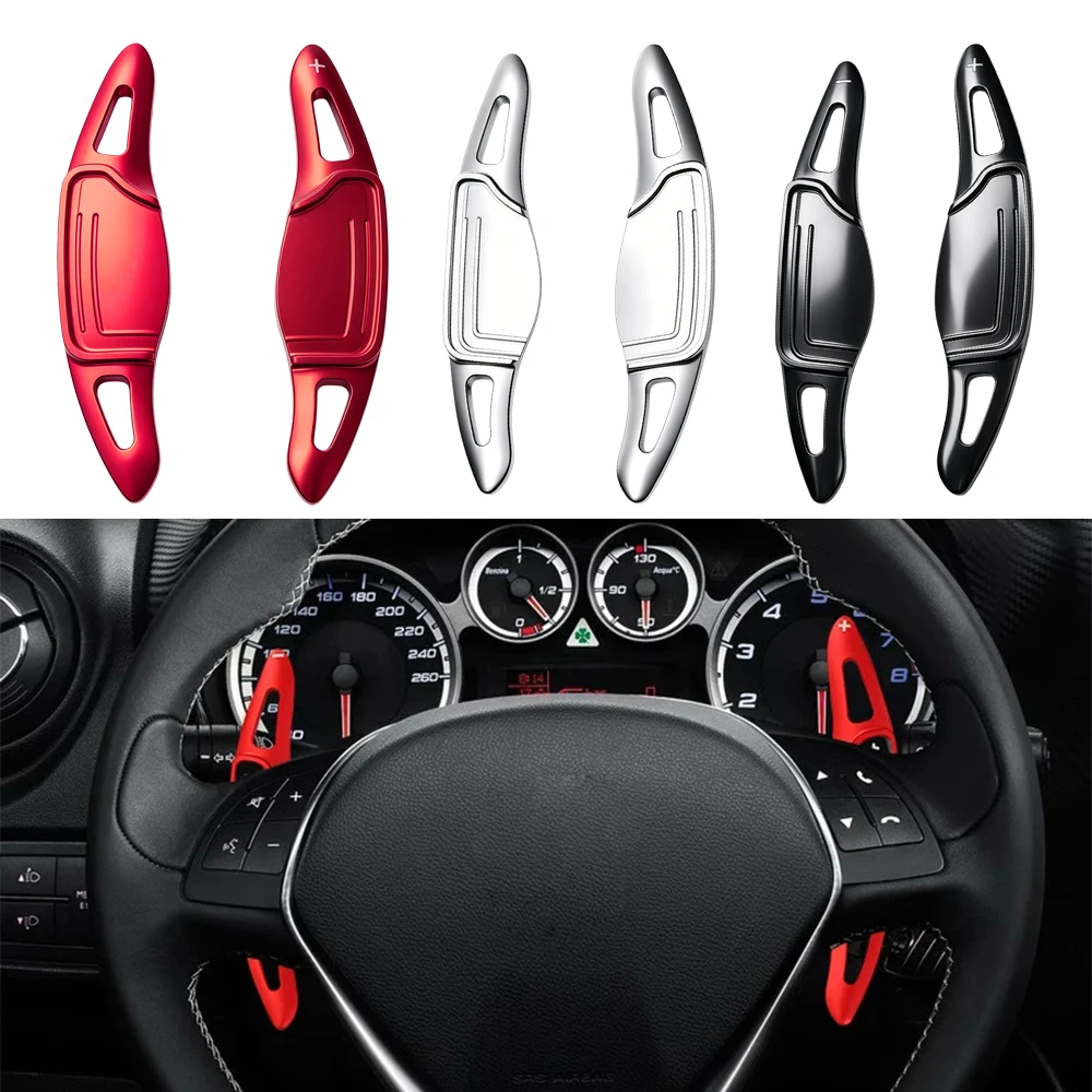 For Alfa Romeo Giulietta MiTo 2011-2019, Fiat 500L 2013-2017 Car Steering Wheel Shift Paddle DSG Extension Shifter Gear Stickers