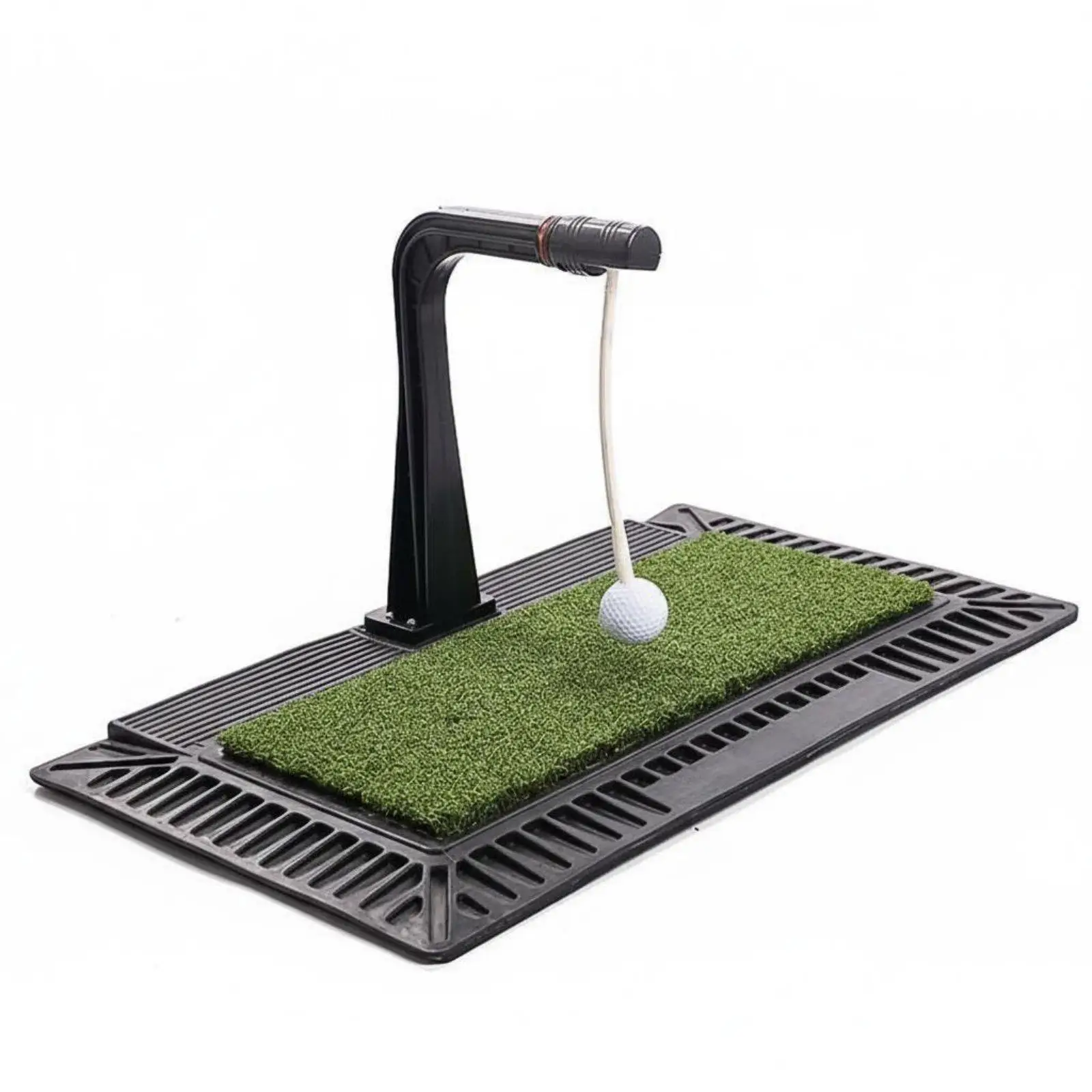360 Degree Golf Swing Realistic Impact Feel Golf Swing Indoor & Outdoor Use Hitting Practice Mat with Rotating Ball for