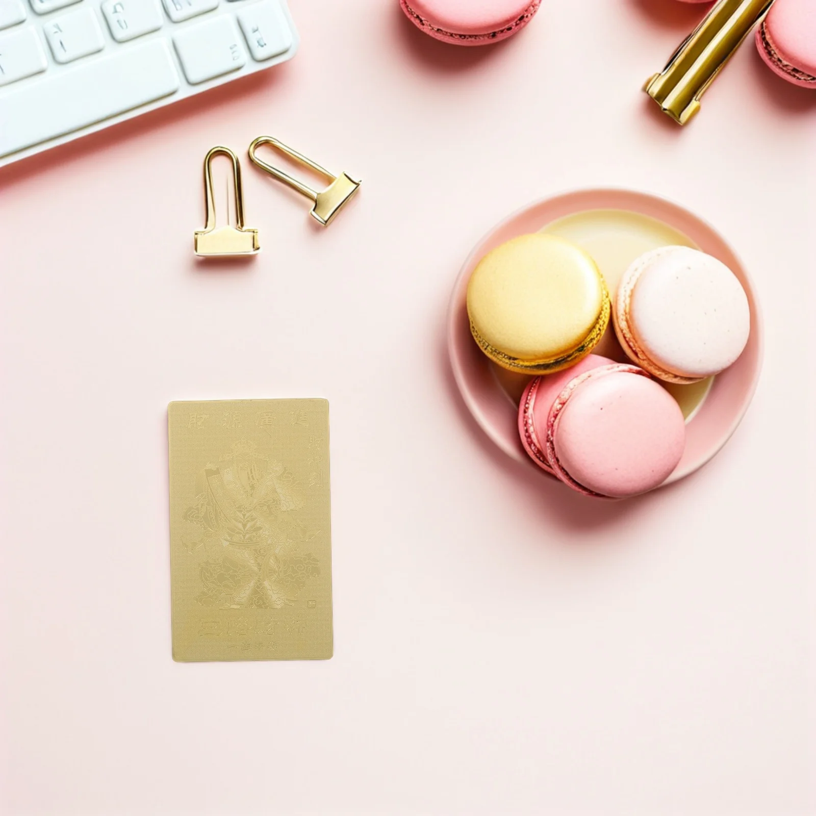 

4Pcs Chinese Wealth Card Traditional Amulet Cards for Feng Shui Decor Luck Protection Card Year of The Horse Spring Festival