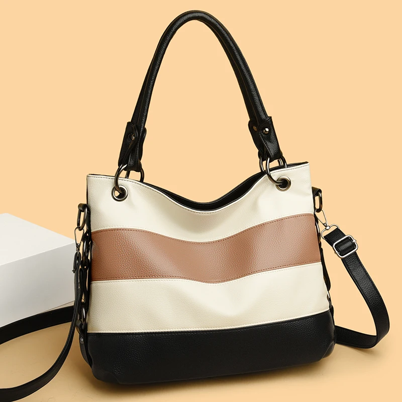 

Bag Leather Women Handbags Female Leisure Shoulder Bags Fashion Purses Vintage Bolsas Large Capacity Tote Bag