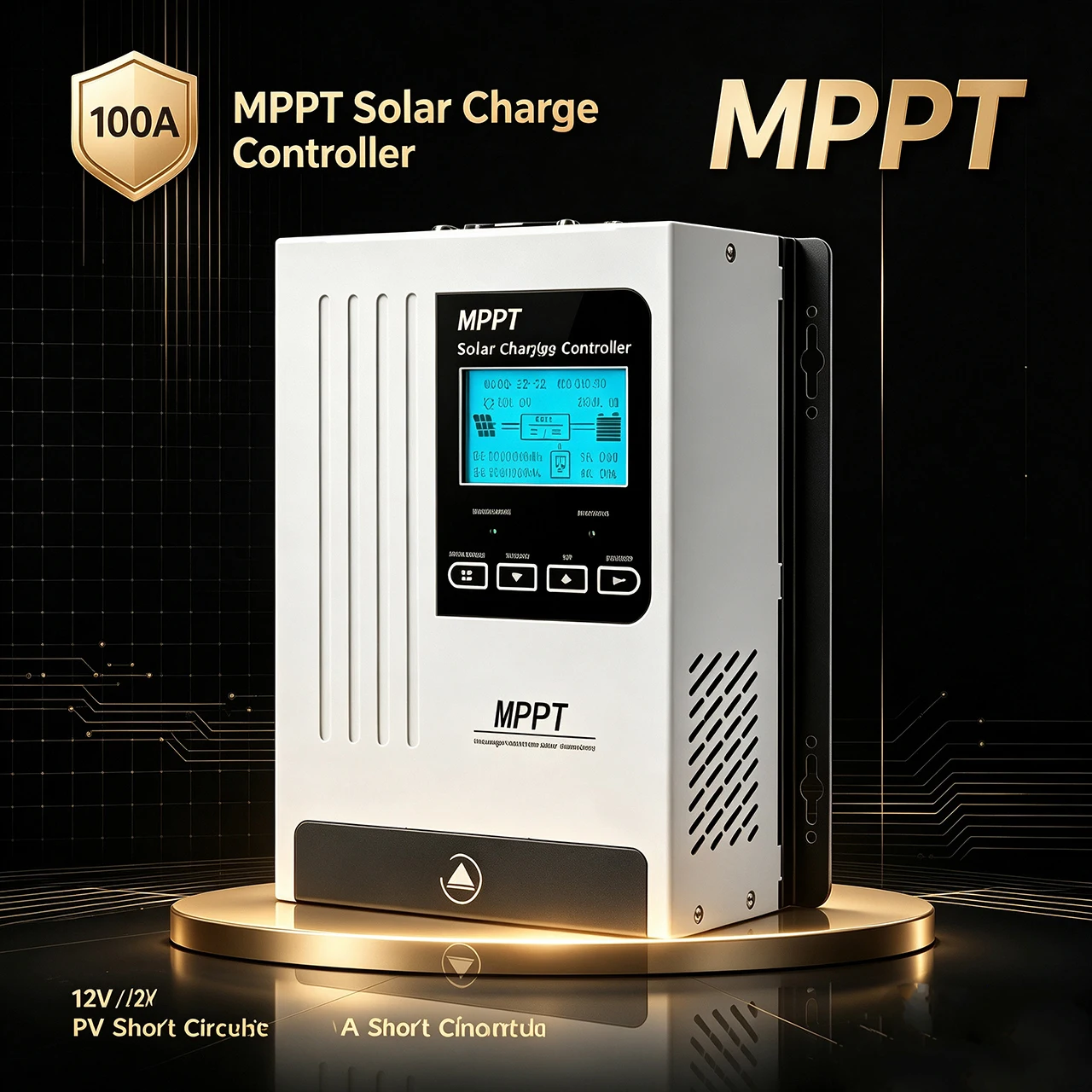 MPPT 100A  MPPT  12V 24V 48V for Solar Panels,  Smart Solar Charge Controller  MPPT LiFePO4 Lithium Battery, LCD Screen