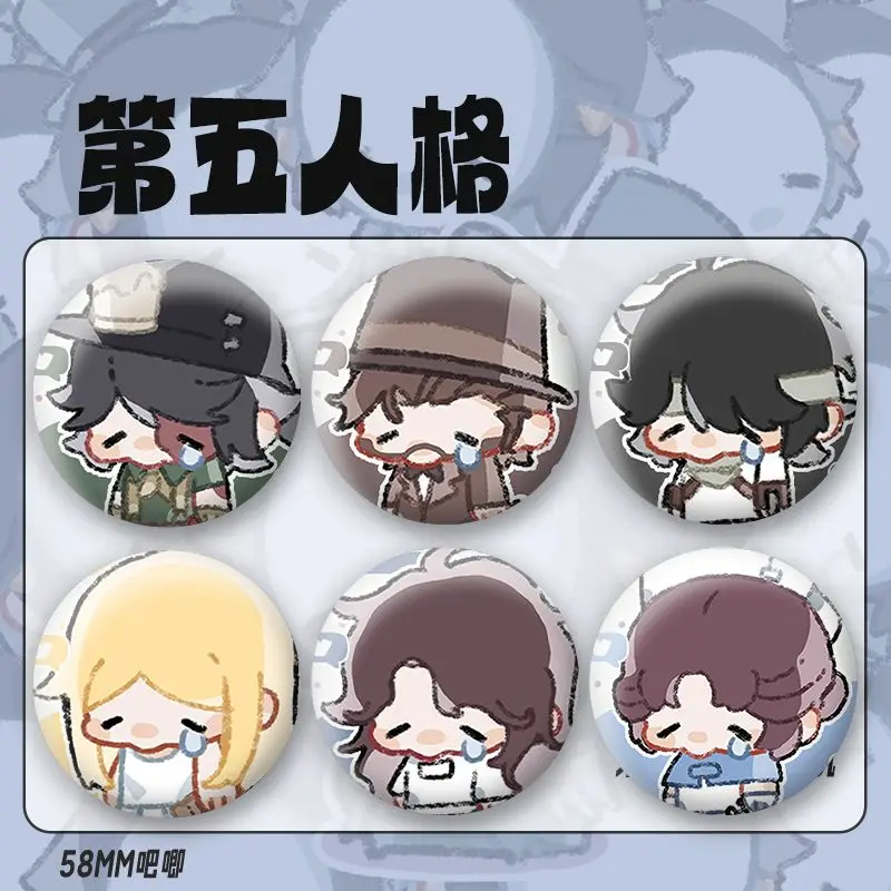 شارة شخصية مانغا للملابس ، حقيبة ظهر ذاتية الصنع ، إكسسوارات مجوهرات ، هوية V ، Eli ، Ross ، Aesop ، Carl ، تحنيط ، Fred ، Kreiburg