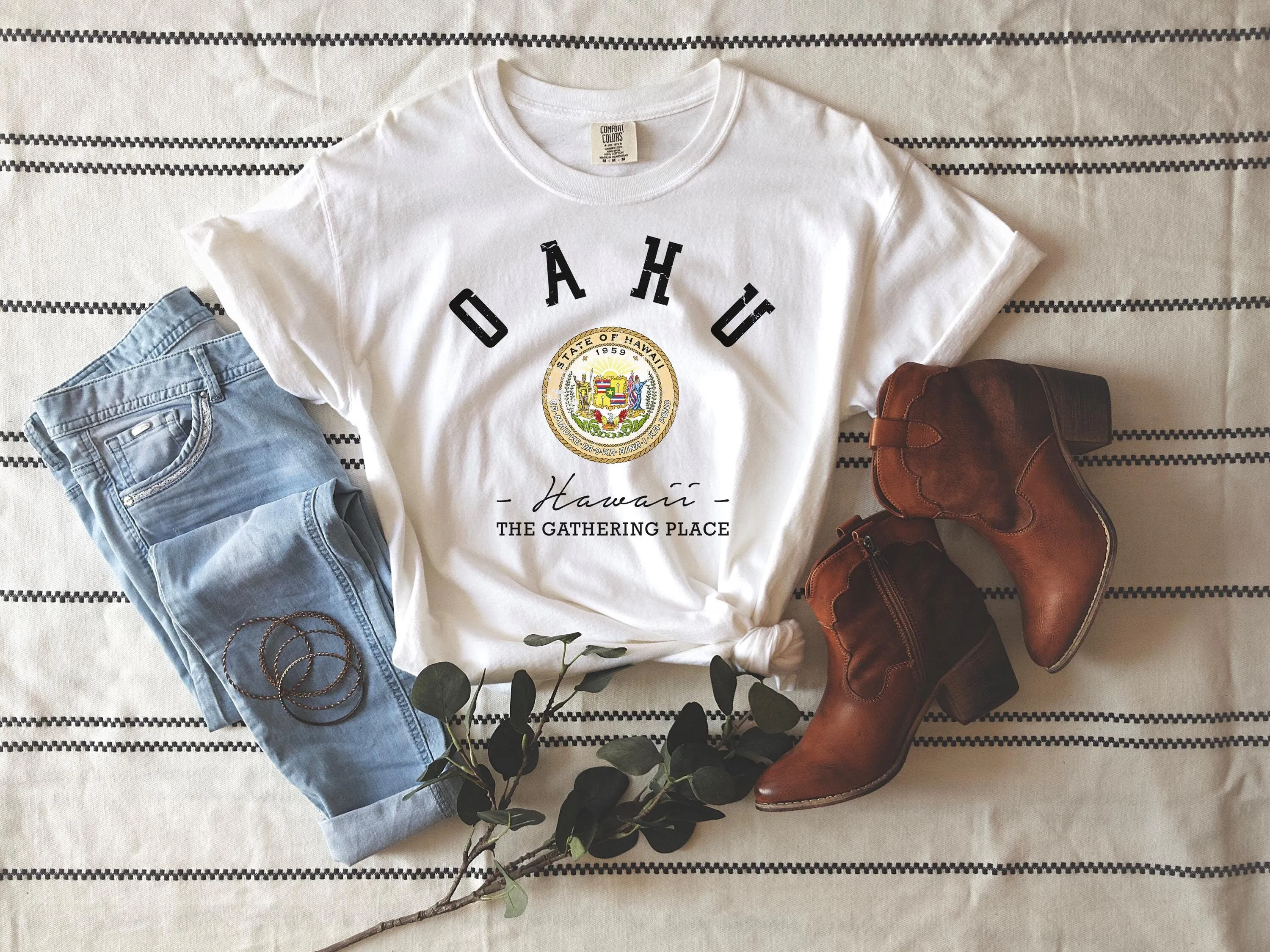 Oahu Comfort Colors T shirt Hawaii