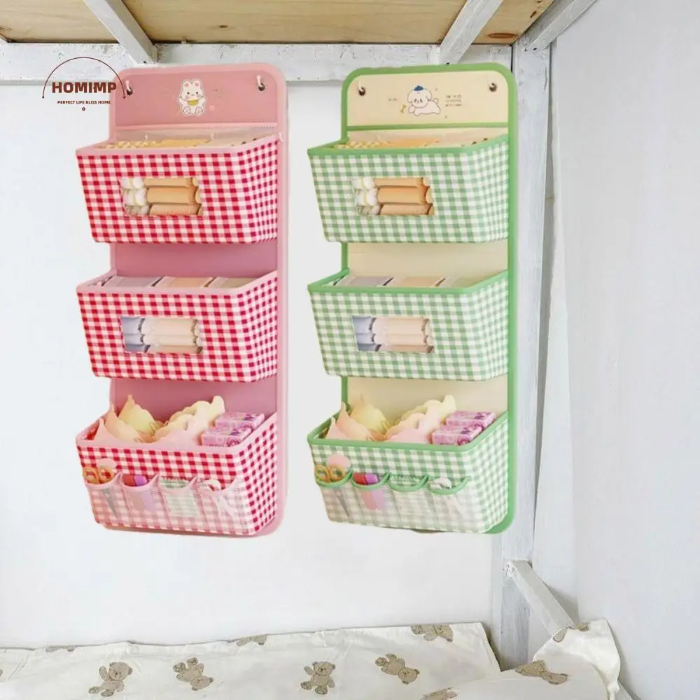 

Large Capacity Wall Hanging Storage Bag Foldable Breathable Multi-layer Storage Bag Space Saving with Pockets
