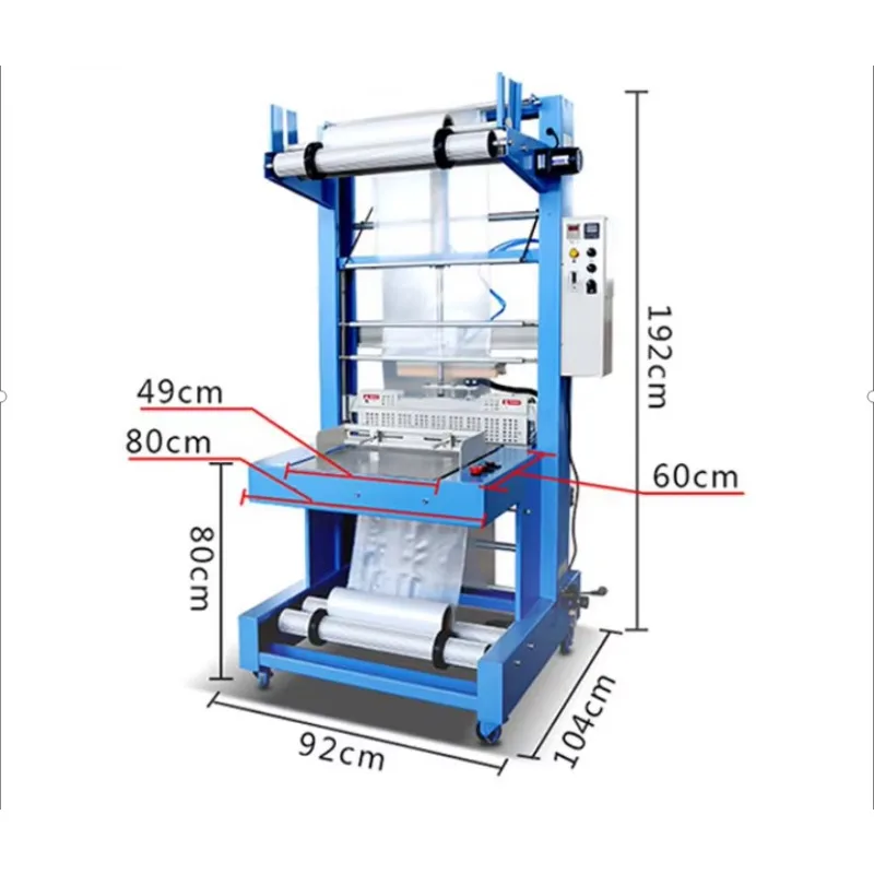 CIF Price Large Fully Automatic Heat Shrink Wrapping Machine for Cutlery Packaging Small PE Film Sealer