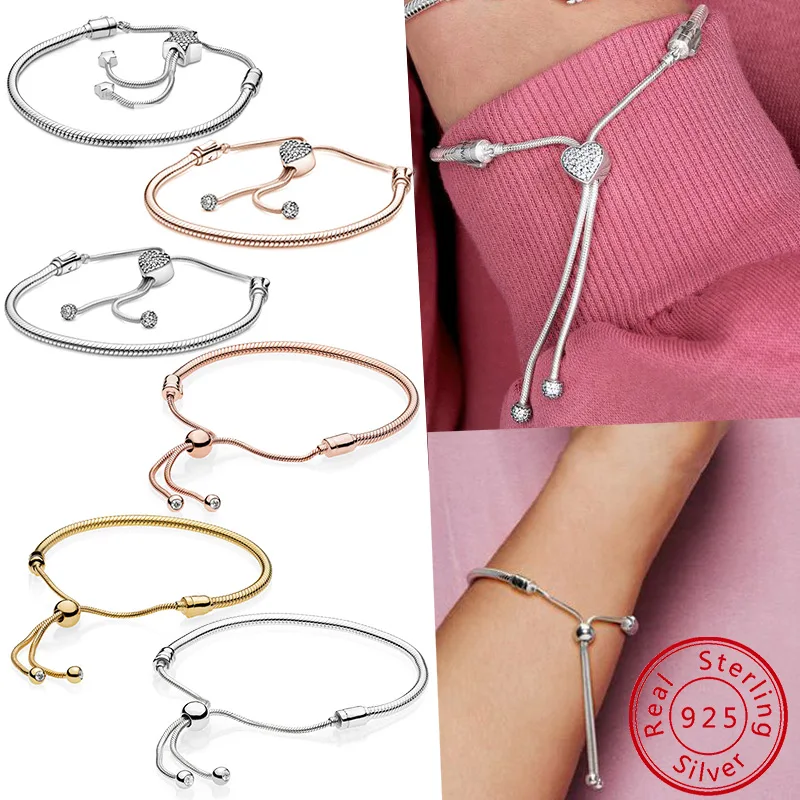 2024 new s925 silver bracelet with adjustable length and short strap design bracelet suitable for holiday gifts