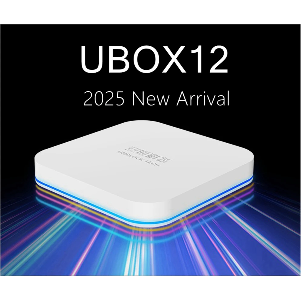 For Korea UBOX12 Android 12.0 TV Box 2025 Unblock Tech UBOX 12 Best Asia Smart Media Player Voice Countrol 4GB 64GB