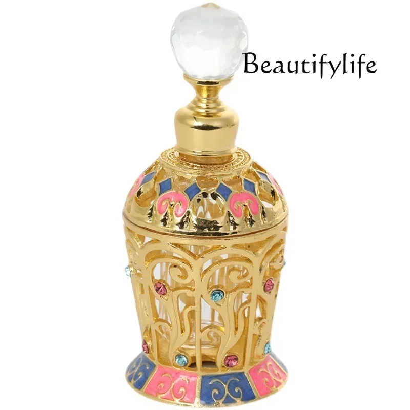 

S Empties Маленькая изысканная 10 мл герметичная стеклянная ретро-упаковка Пустая бутылка Эмалированная цветная бутылка Косметическая бутылка для воды из сплава