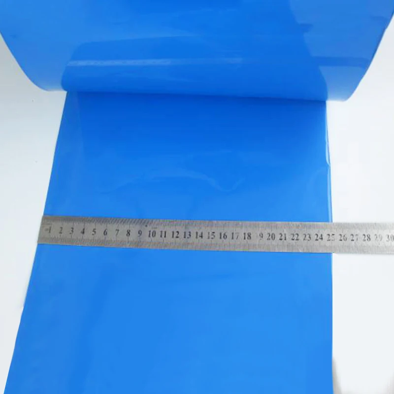 1KG PVC Heat shrink tube 18mm-350mm blue shrink wrapping heat shrink tubing 18650 battery insulation Heat shrinkage Cable Sleeve