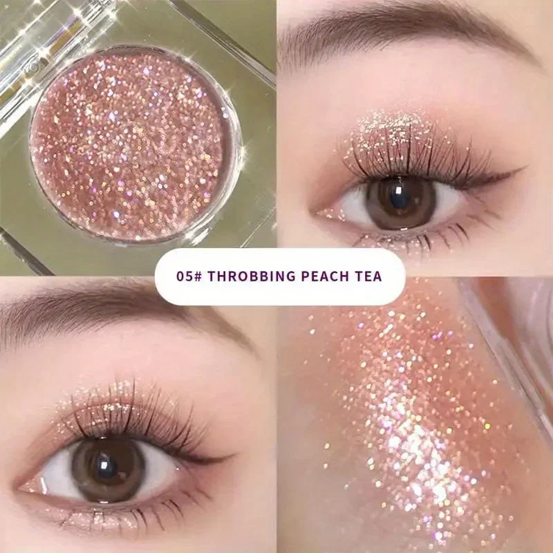 Glitter Eyeshadow Earth Tones Long Lasting Waterproof Eyeshadow Pearlescent Glitter Shimmer Eye Shadow Makeup Cosmetics