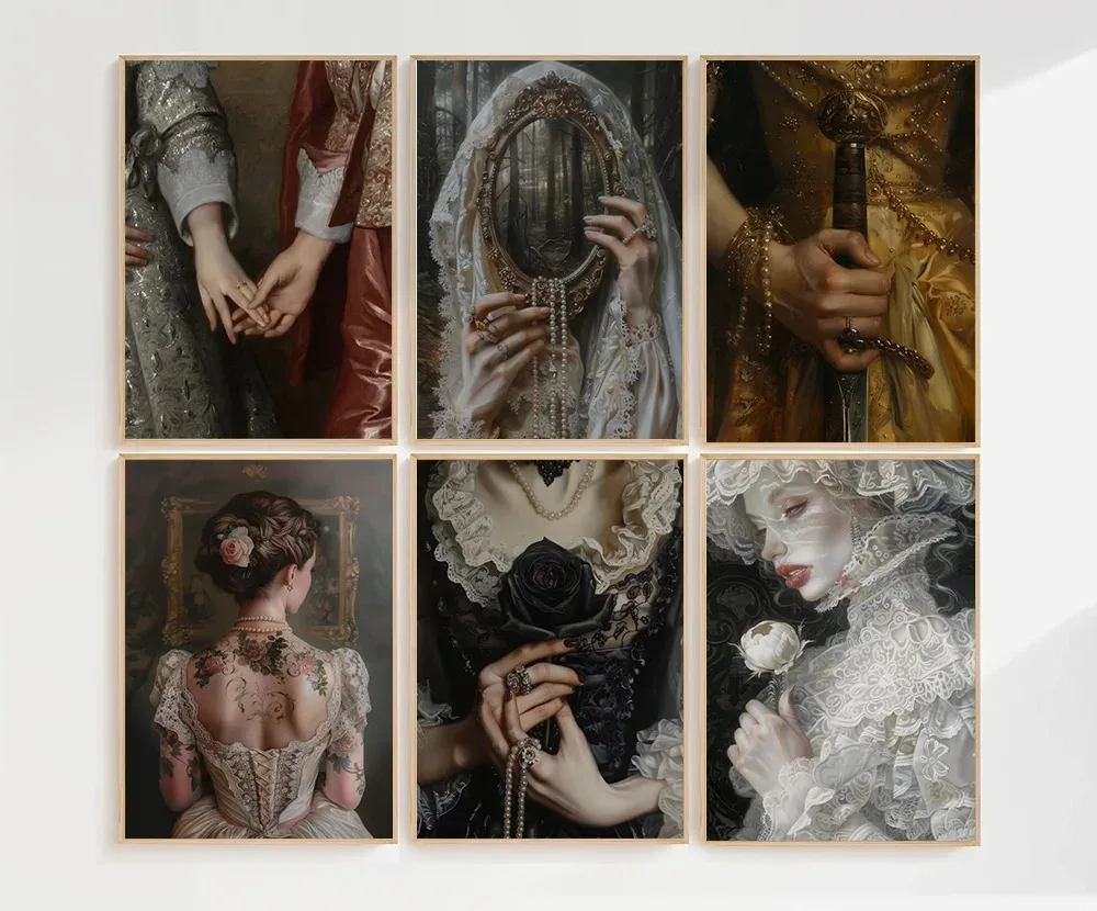 

500PCS Puzzle Baroque Antique Romantic Medieval Aristocratic Dynasties Portrait Diy Birthday Gifts Home Decoration Family Games