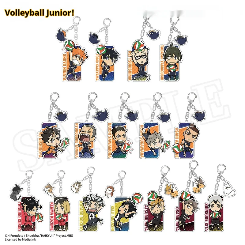 Anime Volleyball Youth Double Sided Acrylic Keychain Pendant Accessories Pendant Cosplay For Acrylic Keyring Birthday Gift