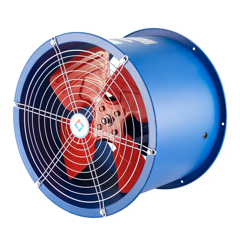 220V industrial duct ventilation fan, exhaust fan 380V high power, kitchen exhaust fan