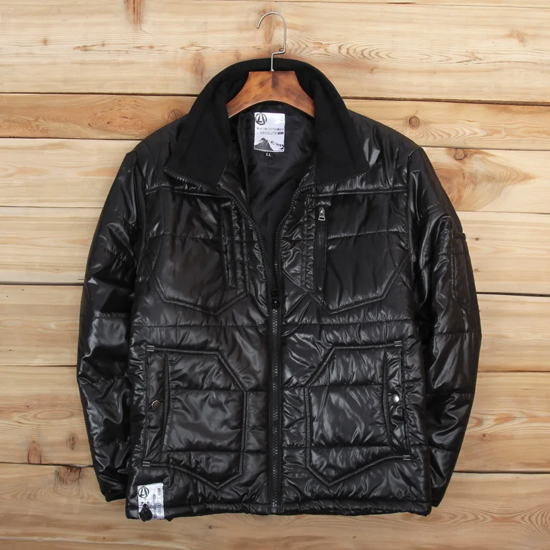 

Loose Men's Jaet Outerwear Autumn Winter Windproof Warm Cotton Sweater Large Size Casual Faion Urban Sle Zipper Closure