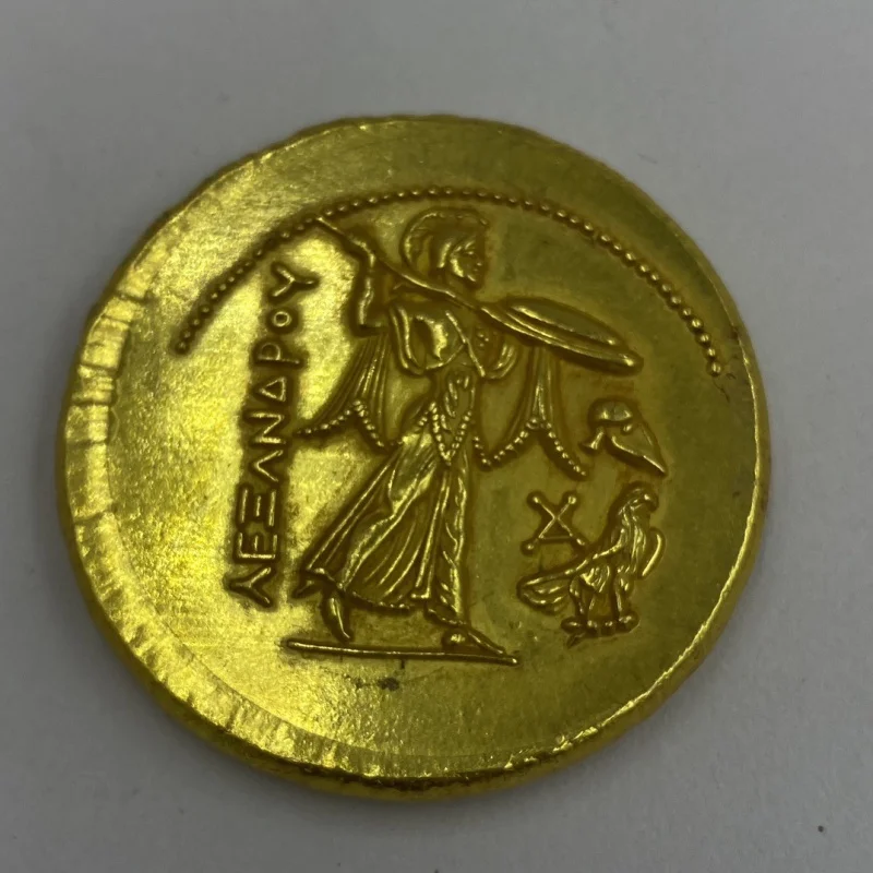 Retro Greek Beauty Thickened Gold Gilding Coins Coin Mediterranean Creative Decoration Commemorative Play43mm