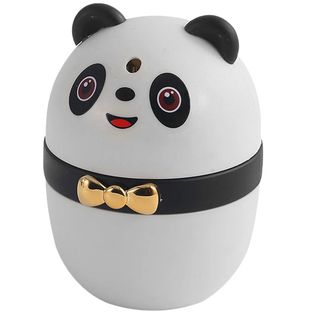 Panda Toothpick Box Toothpicks Dispenser Desktop Holder Plastic Holders with Pressing Type Cute Push