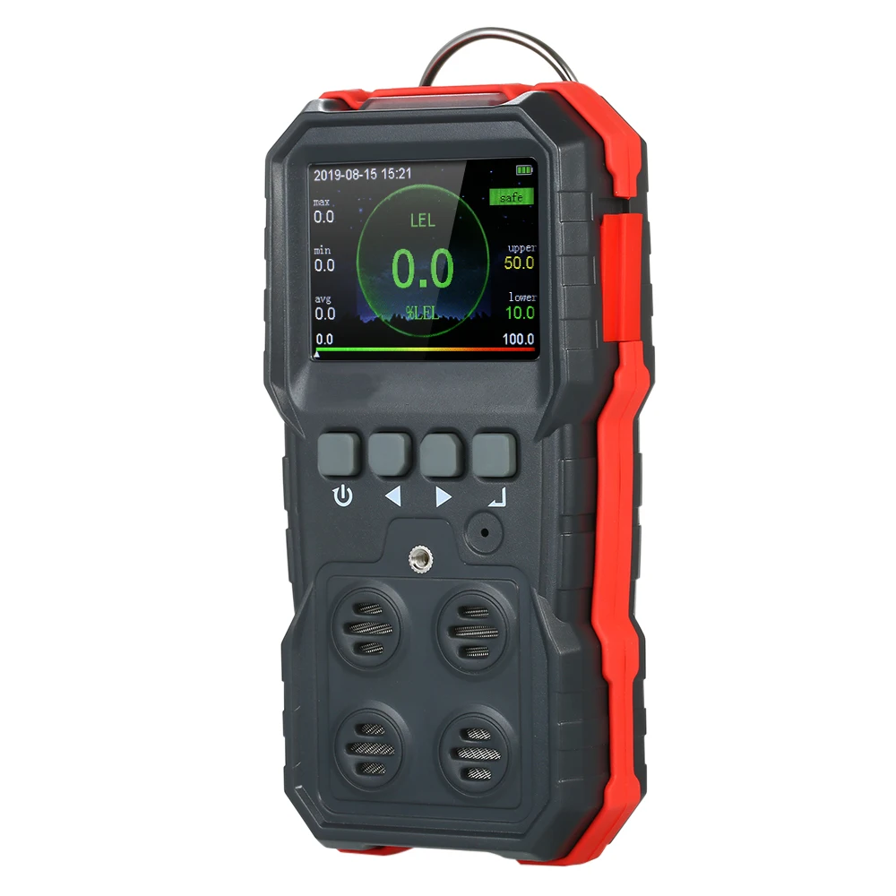 

WT8811 Industrial Digital Handheld 4 in 1 Gas Carbon Monoxide Detector Oxygen Combustible Gas Detector H2S Tester