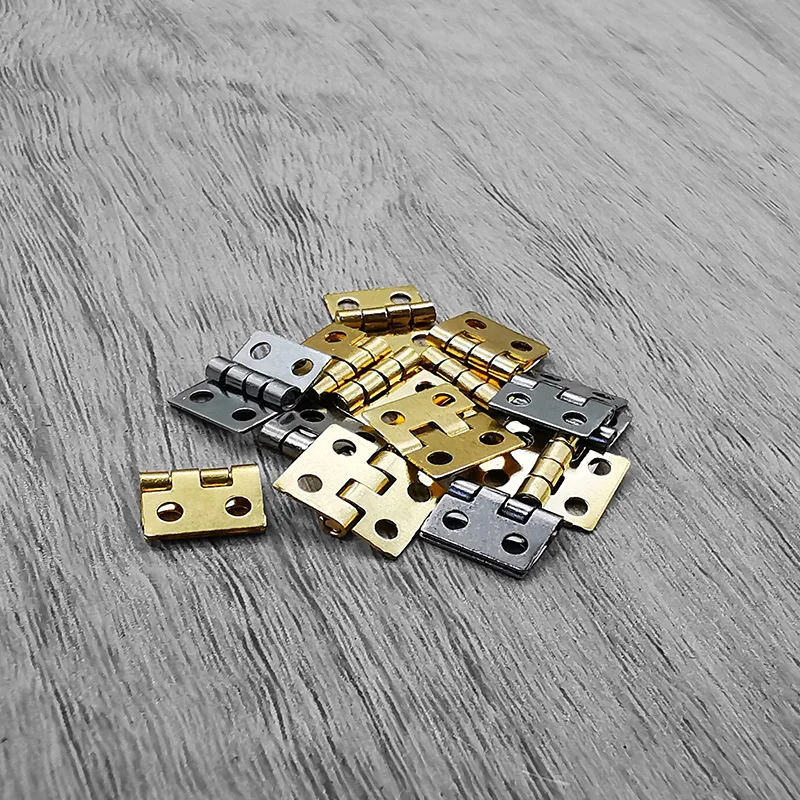 Manufacturer offers wholesale of 20/50/100 pieces in a set of mini small hinges, brass hinges, handcrafted box accessories